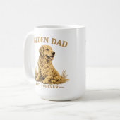Lustiger Hunde-Vater-Geschenk Kaffeetasse (Vorderseite Links)