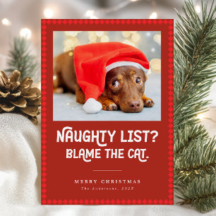 Lustiger Hunde-Weihnachtsgruß auf der Unarten-List Feiertagskarte