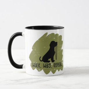 Lustiger Hundeausführer  Tasse