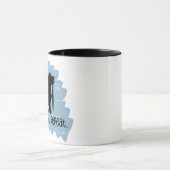 Lustiger Hundeausführer  Tasse (Zentrum)