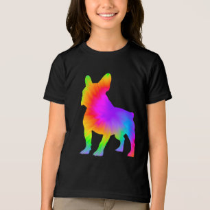 Lustiger Hundebesitzer Frenchie-Tie-Dye Tri-Blend Shirt