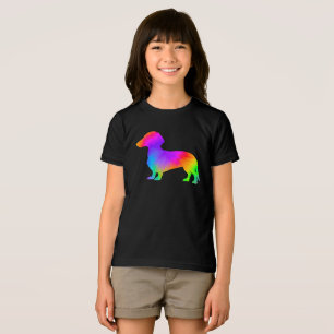 Lustiger Hundebesitzer-Tie-Dye-Dachshund  Tri-Blend Shirt