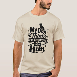 Lustiger Hundeboss Grafik Haustierliebhaber Humor T-Shirt