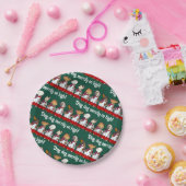 Lustiger Hundechor Ding Dog Weihnachtslied Wortspi Pappteller (Party)