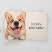 Lustiger Hundegeburtstag Karte (Innenseite)