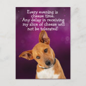 Lustiger Hundegedanke Postkarte (Vorderseite)