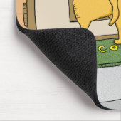 Lustiger HundeHintern in der Hündchen-Tür Mousepad (Ecke)