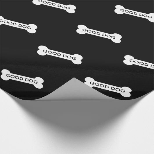 Lustiger Hundeknochen-Entwurf Geschenkpapier (Ecke)