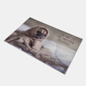 Lustiger Hundekundenspezifische Türmatten Fußmatte (Schrägansicht)