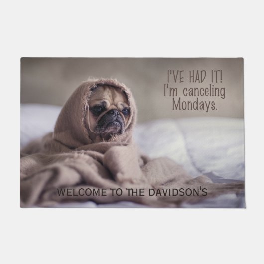 Lustiger Hundekundenspezifische Türmatten Fußmatte (Vorderseite)