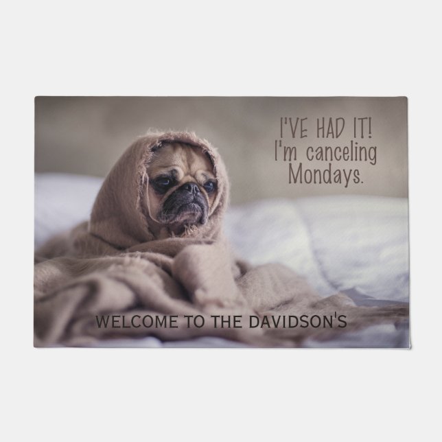 Lustiger Hundekundenspezifische Türmatten Fußmatte (Vorderseite)