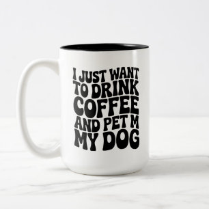 Lustiger Hundeliebhaber-Becher Hunde-Mama Zweifarbige Tasse