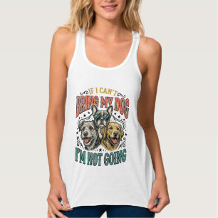 Lustiger Hundeliebhaber Vintage Gravur Zitat Desig Tank Top