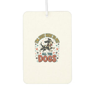 Lustiger Hundeliebhaber Vintage Haustier Alle Hund Autolufterfrischer