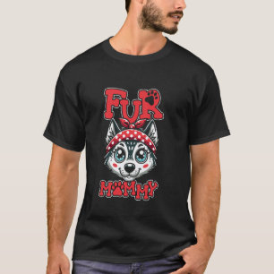 Lustiger Hundemama Mutter Sibirische Husky-Rasse - T-Shirt