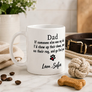 Lustiger Hundepapa - Vatertag Haustier Foto Kaffee Kaffeetasse