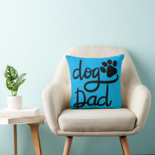 Lustiger Hundepfotenabdruck Hund Papa Kissen