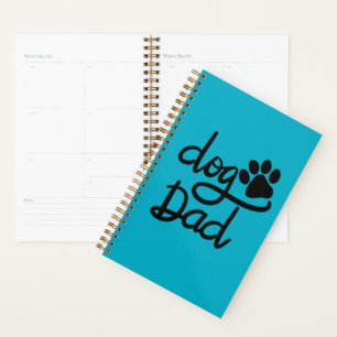 Lustiger Hundepfotenabdruck Hund Papa Planer