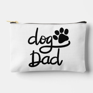 Lustiger Hundepfotenabdruck Hund Papa Zubehörtasche