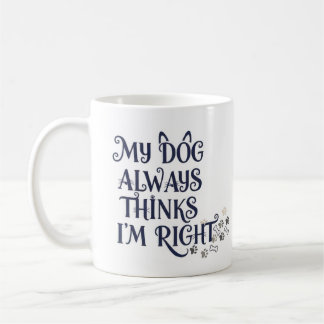 Lustiger Hundetext Kaffeetasse