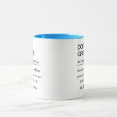 Lustiger Hundetrimmer-Definitionskaffee Tasse (Zentrum)
