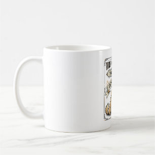 Lustiger Hundezitat Vintage Gravur Liegende Welpen Kaffeetasse