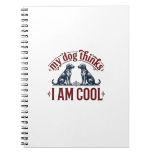 Lustiger Hundezitat Vintage Gravur T-Shirt Design_ Notizblock
