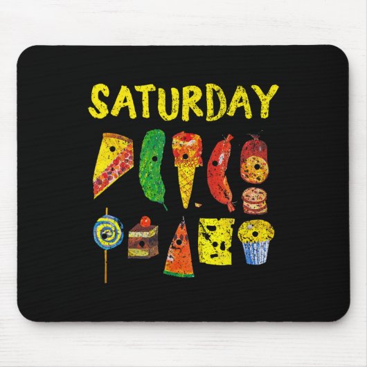 Lustiger Hungriger S Samstag Früchte Lehrer Mousepad (Vorne)