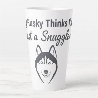 Lustiger Husky-Hund-Kuscheler Milchtasse