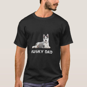 Lustiger Husky-Vater Sibirischer Husky-Welpe Super T-Shirt