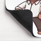 Lustiger Hustle Mousepad (Ecke)