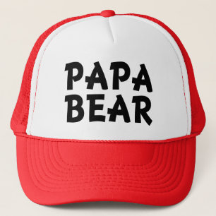 Lustiger Hut des Papa-Bären Truckerkappe