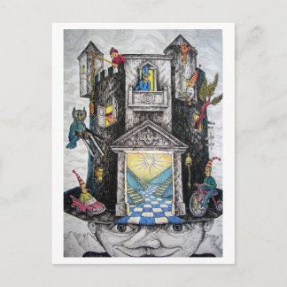 lustiger Hut Postkarte