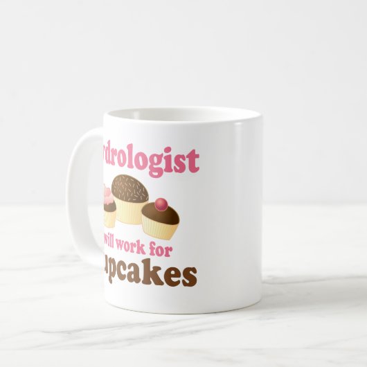 Lustiger Hydrologe Kaffeetasse (Vorderseite Links)