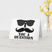 Lustiger i-Schnurrbart Sie ein Karte (Gelbe Blume)