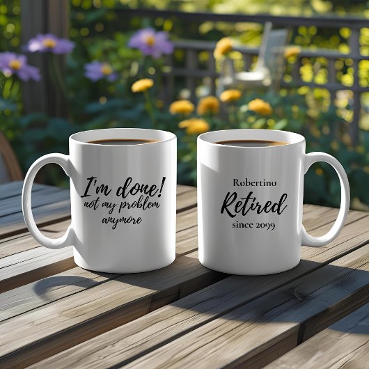 Lustiger Ich bin fertig Nicht mein Problem Ruhesta Kaffeetasse