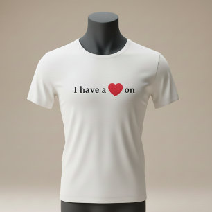 Lustiger „Ich habe ein Herz auf“ Wortwitz T-Shirt