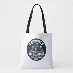Lustiger Ich Habe Ein Weiteres Meeting-Skelett-E-M Tasche