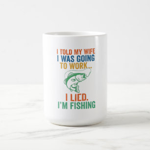 Lustiger Ich Habe Gelogen Ich Fische Ehemann Fisch Kaffeetasse