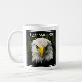 Lustiger Ich-lächle-grummeliger-Adler-Foto Kaffeetasse