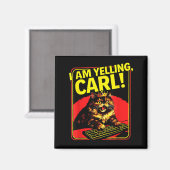 Lustiger Ich Schrei Carl Katzen Meme Magnet (Vorderseite/Rückseite)