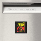 Lustiger Ich Schrei Carl Katzen Meme Magnet (In Situ (Geschirrspüler))