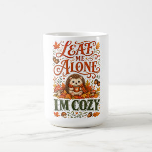 Lustiger Igel Herbst Cottagecore-Ästhetik Kaffeetasse