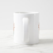 Lustiger Igel-Kaffee-Morgen-Slogan-Becher Jumbo-Tasse (Rückseite)