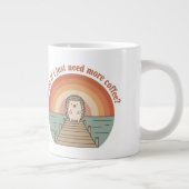 Lustiger Igel-Kaffee-Morgen-Slogan-Becher Jumbo-Tasse (Rechts)