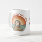 Lustiger Igel-Kaffee-Morgen-Slogan-Becher Kaffeetasse (Vorderseite Links)