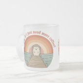 Lustiger Igel-Kaffee-Morgen-Slogan-Becher Mattglastasse (Vorderseite Links)