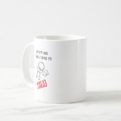 Lustiger Immobilienmakler Kaffeetasse (Vorderseite Links)