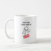 Lustiger Immobilienmakler Kaffeetasse (Links)
