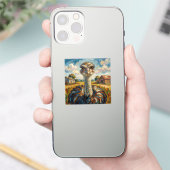 Lustiger Impasto-Strauß auf einer Ranch Aufkleber (Telefon)